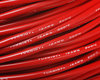 14-AWG - Cable de silicona - 400 * 0,08 - Rojo      - 2,5 mm.