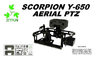 Gimbal scorpion 2 ejes, pan &amp; Tilt 650