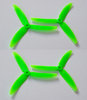 Gemfan 5030+ 5030R 4 Helices tri pala (ABS) CW&amp;amp;CCW verde