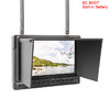 Monitor 7" DVR recorder Built-in Battery Dual 32CH 5.8G Diversity receivers 500cd/m² y 700:1