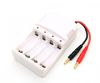 Battery charger by banana plug for AA and AAA batteries
