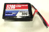 lipo 5200mAh 22.2V 6S 50C with 5.5mm gold connector for discharge