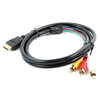 HDMI-Male to 3 RCA Video Component Cable Adapter 1.5m 1080P