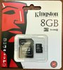 Tarjeta de memoria Kingston microSDHC 80MB/s 8GB
